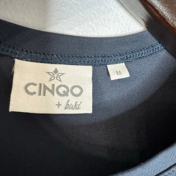 Buki + CINQO Crew Neck T-Shirt Bundle x2 Cotton White Blue Men's M Essential - Picture 12 of 14